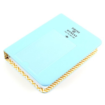 64 Taschen Mini Album Schutzhülle, für FujiFilm Instax Film für Polaroid, Größe, Blau - 1