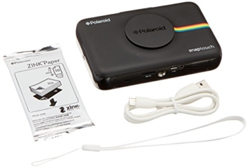 Polaroid-Schnappschuss-Sofortdruck-Digitalkamera mit LCD-Display (Schwarz) mit Zink Zero Ink Drucktechnologie - 