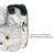 Fintie Tasche für Fujifilm Instax Mini 8/Mini 9 Sofortbildkamera - Premium Kunstleder Schutzhülle Reise Kameratasche Hülle Abdeckung mit Abnehmbaren Riemen, Marmor Muster - 3