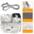 Fintie Tasche für Fujifilm Instax Mini 8/Mini 9 Sofortbildkamera - Premium Kunstleder Schutzhülle Reise Kameratasche Hülle Abdeckung mit Abnehmbaren Riemen, Marmor Muster - 5