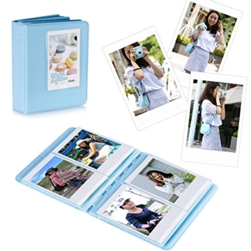 Neewer 10 in 1 Zubehör Kit für Fujifilm Instax Mini 8/8s/8+/9 beinhältet Kamera Tasche/Album/Selfie Lense/4x Farbfilter/5x Film Frames/20x Wand hängen Bilder/40x Border-Aufkleber/2x Corner Aufkleber/Stift - 2