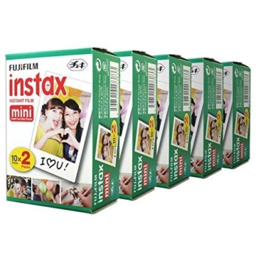 Fujifilm Film für die Instax Mini Sofortbildkamera 100 Fotos für Fuji 7s 8 25 50s 90 300 Instant Camera, Share SP-1 - 1