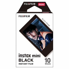 Fujifilm Instax Mini Instant Film, Schwarz, Einzelpackung - 1