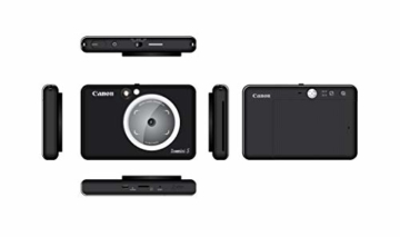 Canon Zoemini S digitale 8 MP Sofortbildkamera und Mini-Fotodrucker (Sucher, Ringblitz/ LED-Blitz, Micro-SD Kartenslot, Canon Mini Print App, ZINK-Druck tintenfrei), matte black - 8