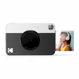 Kodak PRINTOMATIC Digitale Sofortbildkamera, Vollfarbdrucke auf Zink 2x3-Fotopapier mit Sticky-Back-Funktion - Drucken Sie Memories Sofort (Schwarz) - 1
