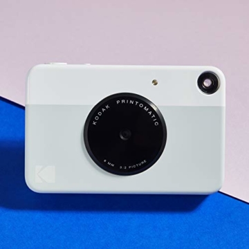 Kodak PRINTOMATIC Digitale Sofortbildkamera, Vollfarbdrucke auf ZINK 2x3-Fotopapier mit Sticky-Back-Funktion - Drucken Sie Memories sofort (Grau) - 6