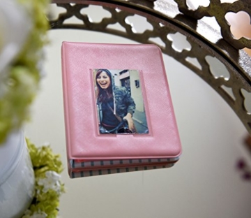 Polaroid 64-Taschen Fotoalbum mit Fenster-Deckblatt für 5 x 7,5 cm Fotopapier (Snap, Zip, Z2300) - Pink - 5