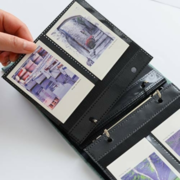Amimy 100 Pockets Fotoalbum für Fujifilm Instax Mini 7 s 8 8 + 9 25 50 s 70 90, Polaroid Snap PIC-300, HP Ritzel, Kodak Mini 3-Zoll-Film (Grün) - 5
