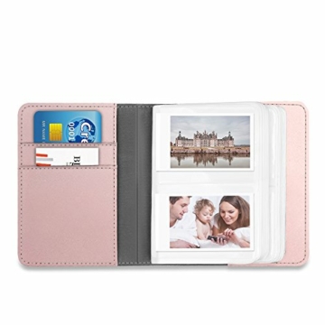 Fintie Fotoalbum für Fujifilm Instax 3-Zoll Film- 104 Seiten Foto-Album für Fujifilm Instax Mini 11 Mini 9 Mini 8 Mini 90 Mini 25 Mini Link Printer Mini LiPlay, Polaroid Snap PIC-300, Roségold - 4