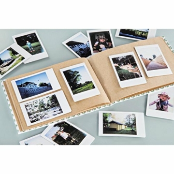 Hama Polaroid Fotoalbum für Instax Mini (Fotobuch für ca. 20-30 Sofortbilder, Album zum einkleben und selbstgestalten) Blätter-Motiv - 2